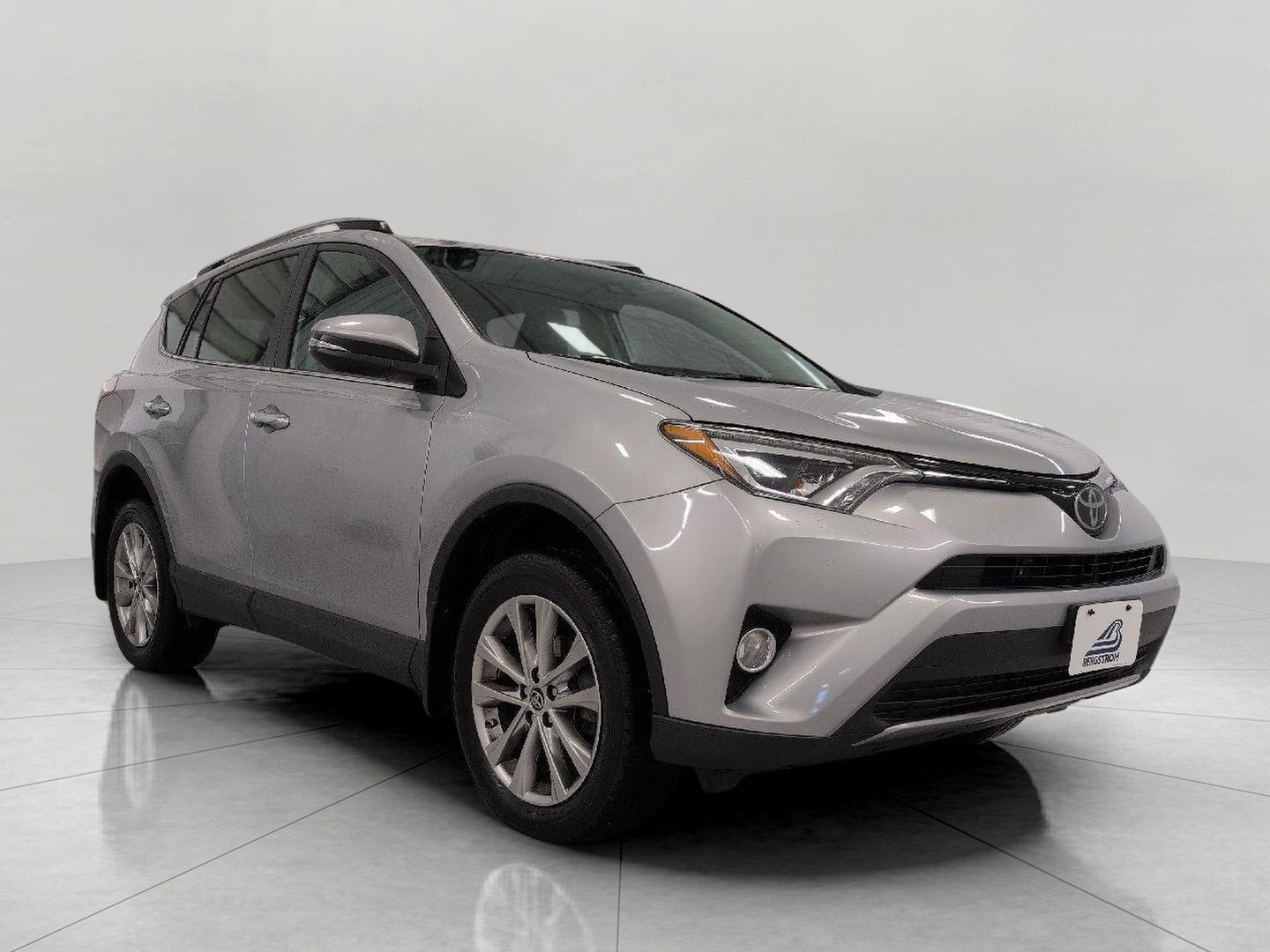 2018 Toyota RAV4 Limited AWD in Silver Sky Metallic — front three-quarter view