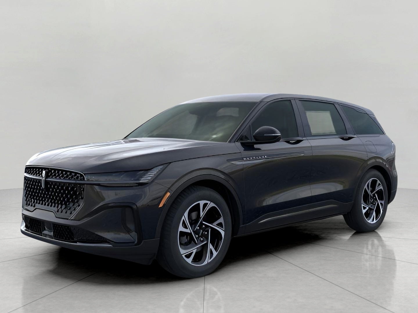 2026 Lincoln Nautilus Premiere AWD in Infinite Black Metallic Clearcoat — front three-quarter view